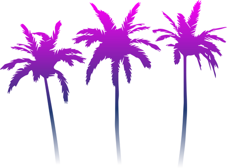 Cyberpunk Palm Trees