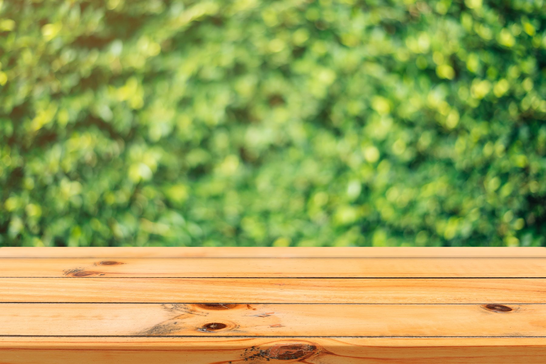 Wooden Board Empty Table in Front of Blurred Background. Perspec